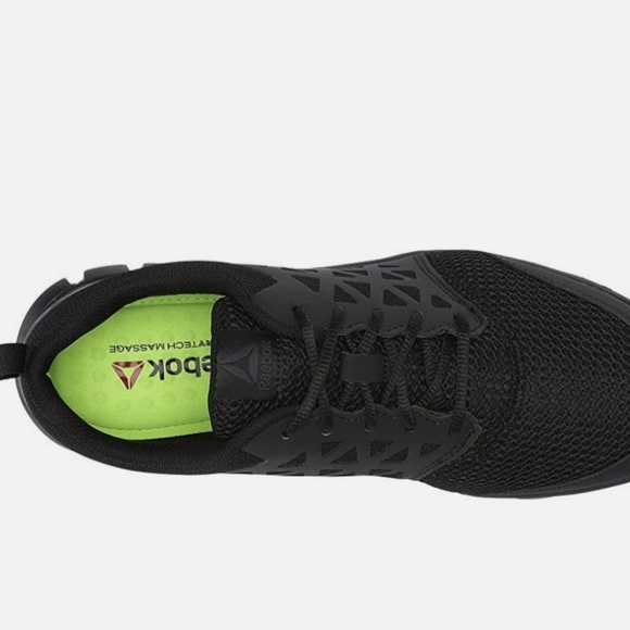 Reebok Sublite Cushion Slip Resistant Shoe Sz Men 4.5W/Wmn6.5W. Black New. - Picture 5 of 15
